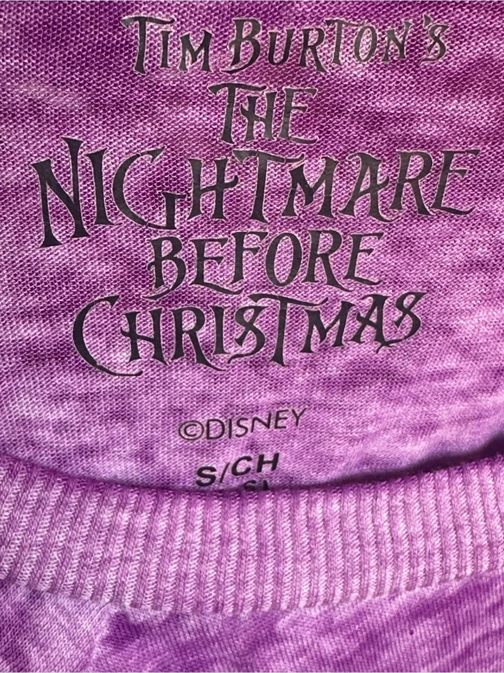 Purple The Nightmare Before Christmas Graphic Tee
